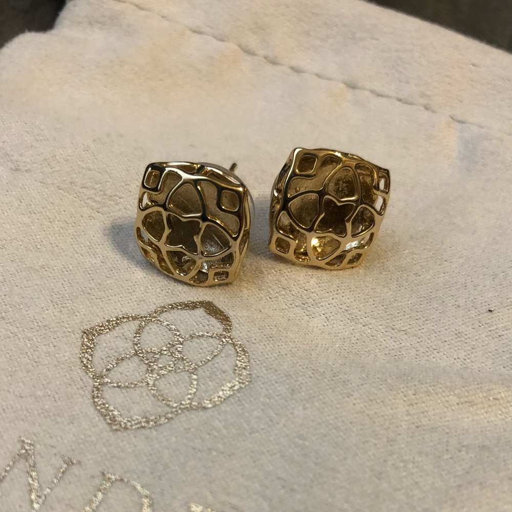Kendra Scott Tima Gold Stud Earring